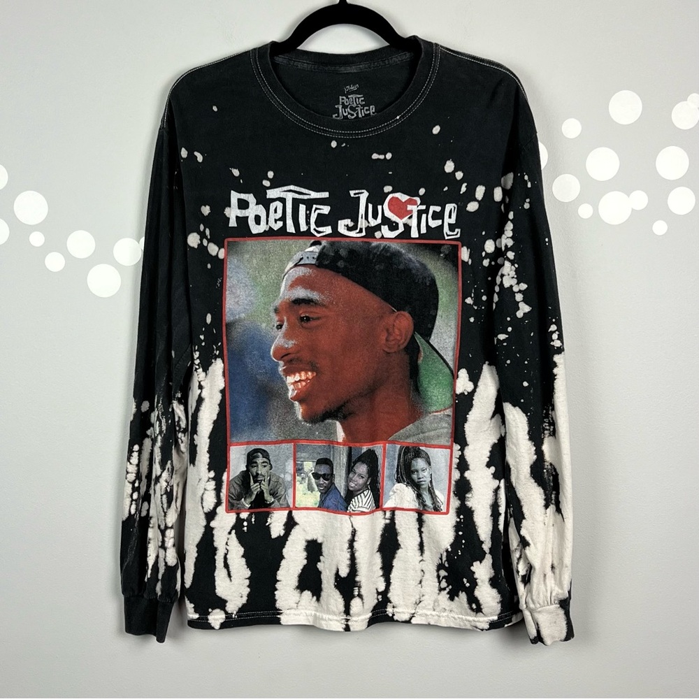 Philco's Poetic Justice Tie Dye Long Sleeve Graphic Tee Size S/M
